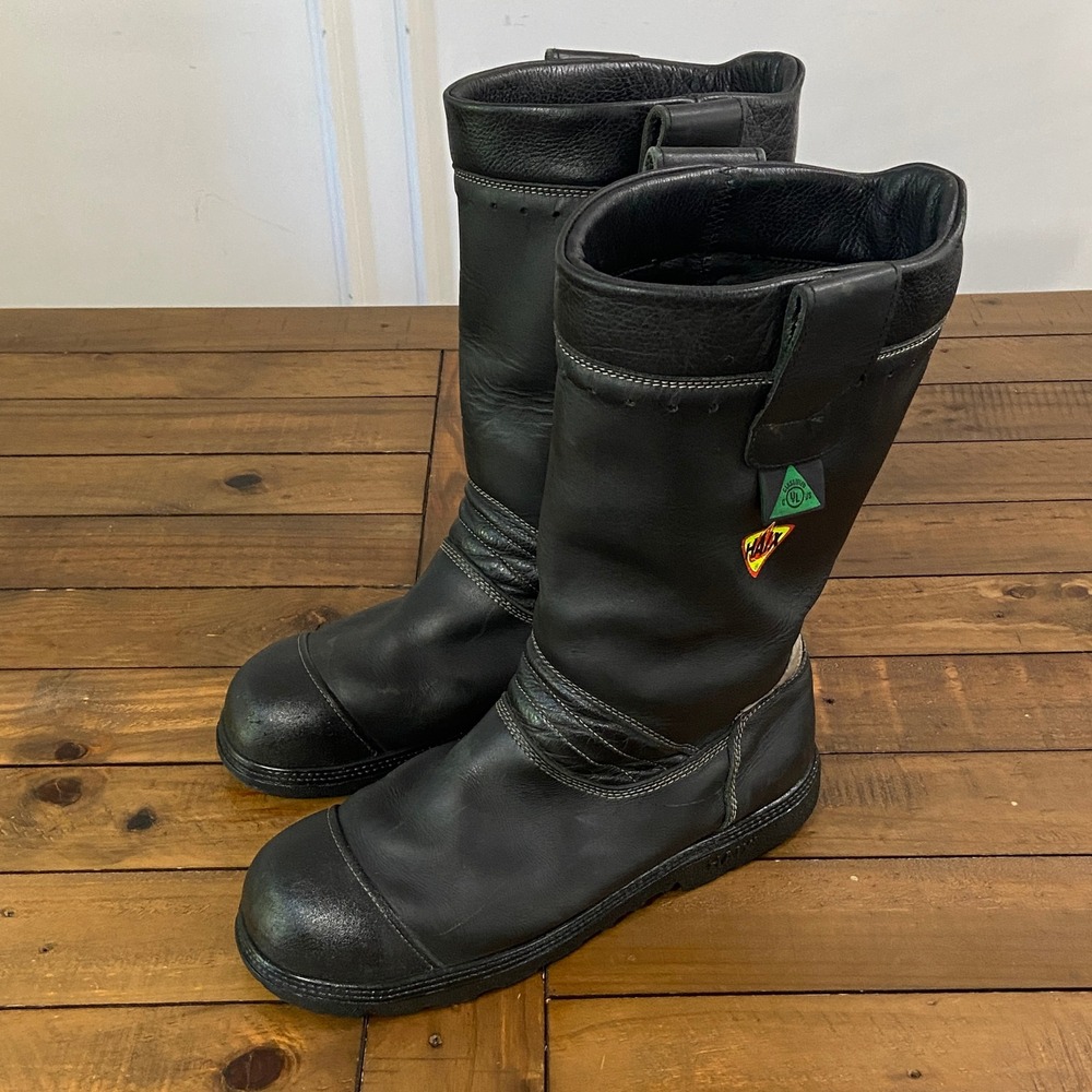 HAIX Fire Hunter Xtreme Leather Firefighting Boots 12.5 M NFPA 1971 Black